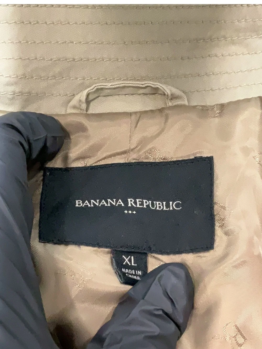 Banana Republic Tan Double-Breasted Trench Coat - Picture 5 of 6